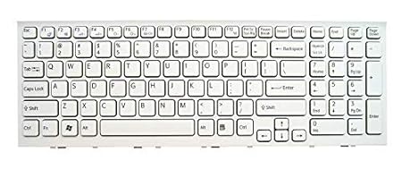 Laptop Keyboard for Sony VAIO VPC EH White