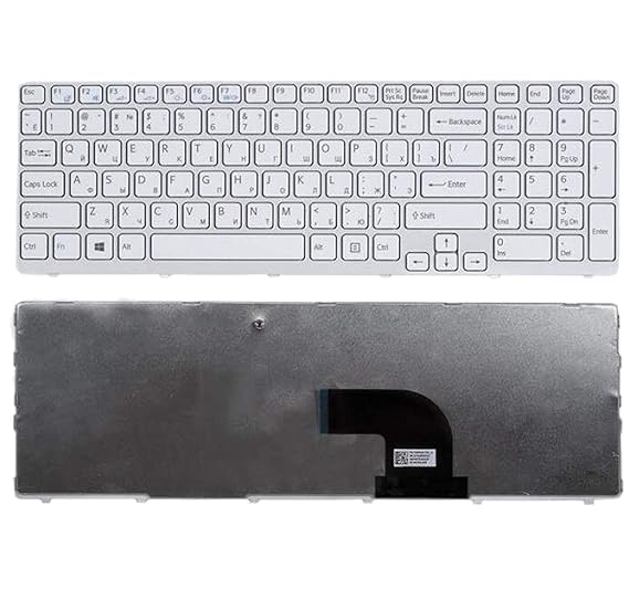 Laptop Keyboard for Sony Vaio SVE15 Series (White)