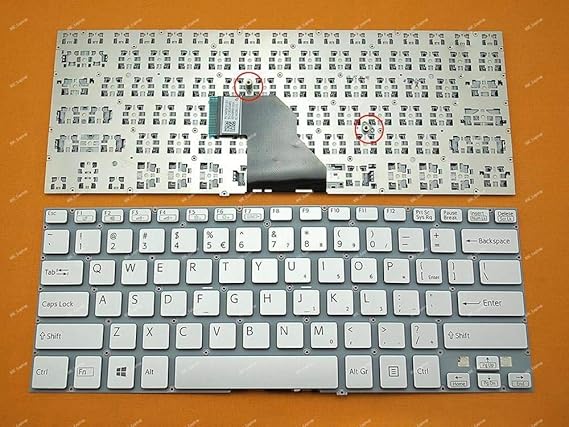 Laptop Keyboard for Sony Vaio SVF14 SVF142 SVF143 Series (White Color)