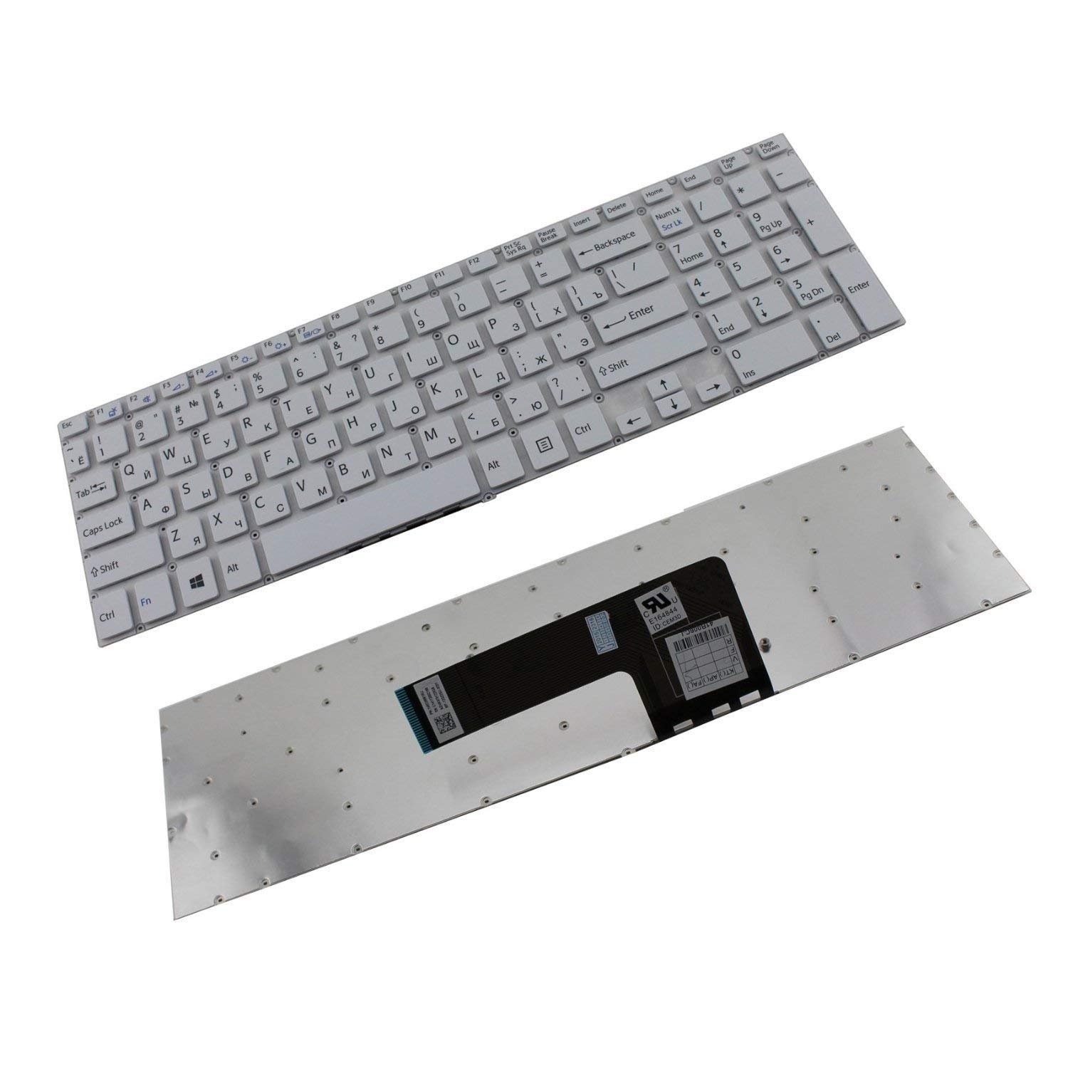 Laptop Keyboard for Sony Vaio SVF15 Series (White)