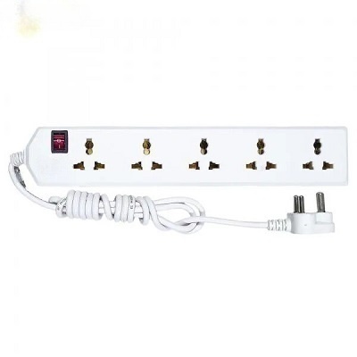 Spike 5+1 Way | International Socket with Single Switch | 5 Way Extension Board  Extension Cord | Multi Plug Socket for Home Wall, Office 