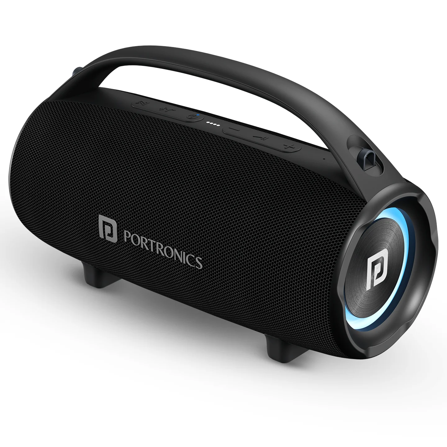 Portronics Thunder 2.0 60W Wireless Bluetooth Party Speaker with Dual Passive Radiator (black)