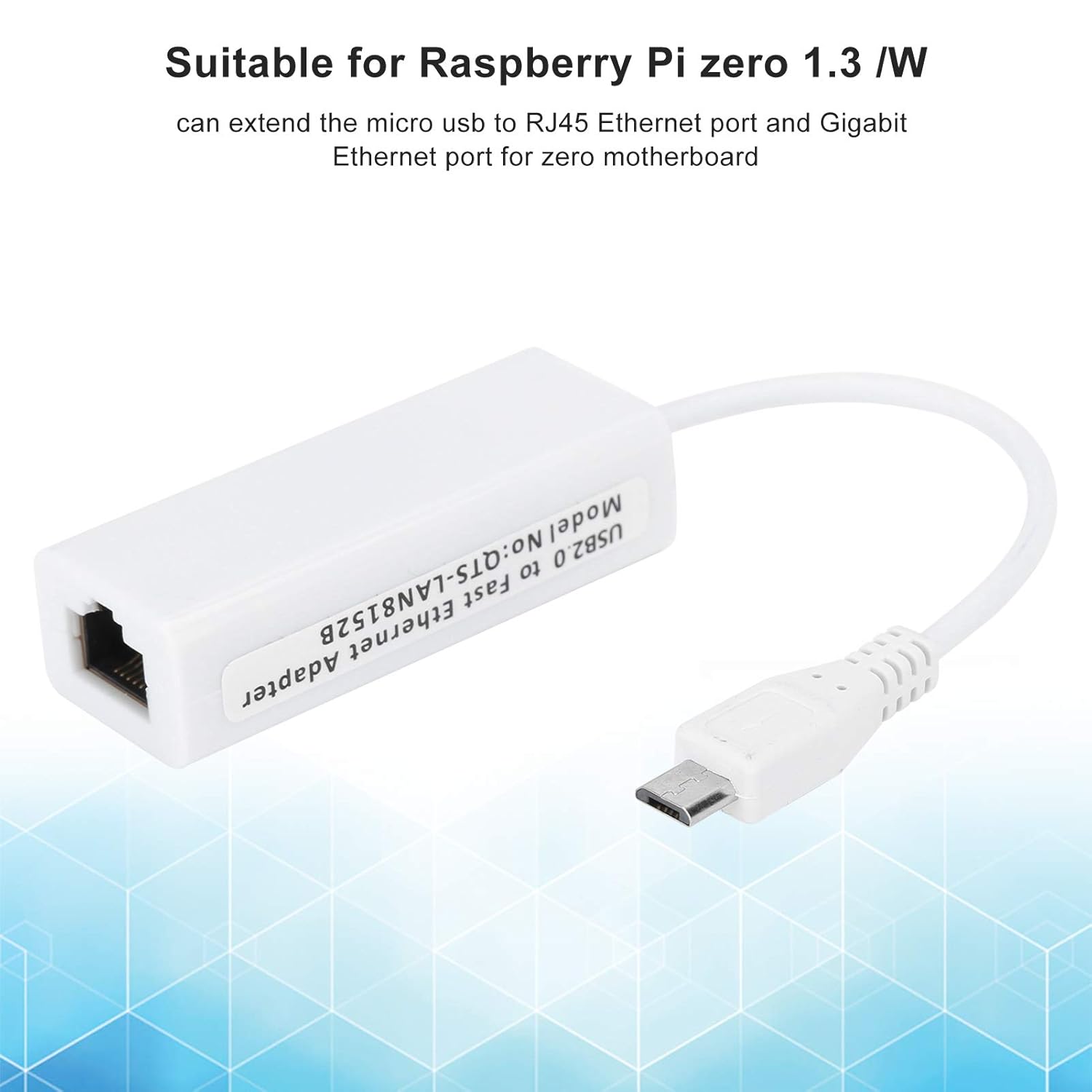 USB 2.0 Ethernet Adapter , Micro USB To RJ45 Network Port Adapter For Android Tablet, Windows Tablets, Raspberry Pi Zero