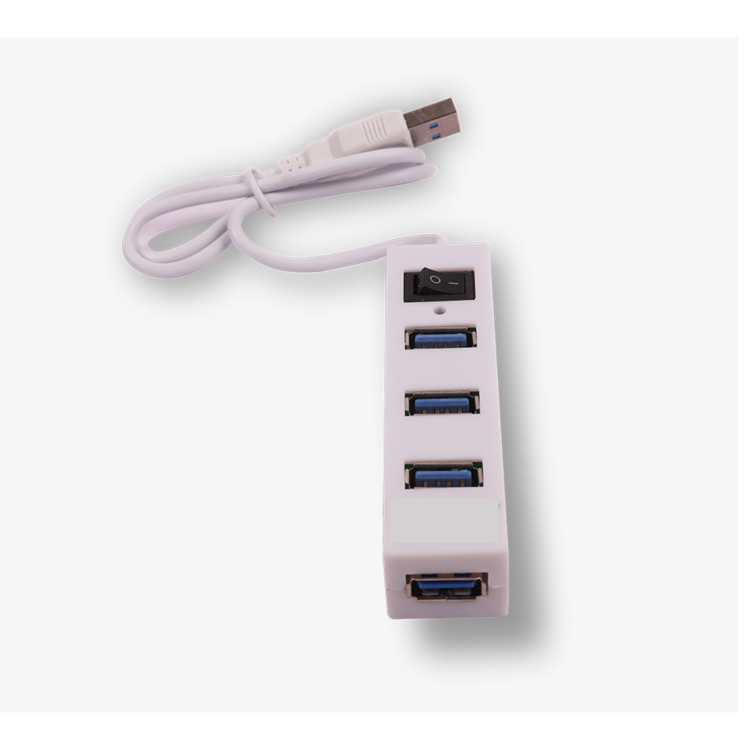 USB 2.0 High-Speed 480 Mbps 4 Port USB Hub With Switch