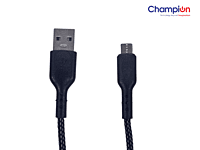 Champion Fishnet Type C/Black 2.4Amp (1Mtr) Data Cable - Series C