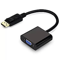 DisplayPort (DP) to VGA Adapter, Gold-Plated Display Port to VGA Adapter (Male to Female)