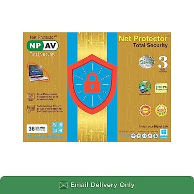 Net Protector Total Security Gold 2023 Antivirus - 1 PC 3 Years (Email Delivery)