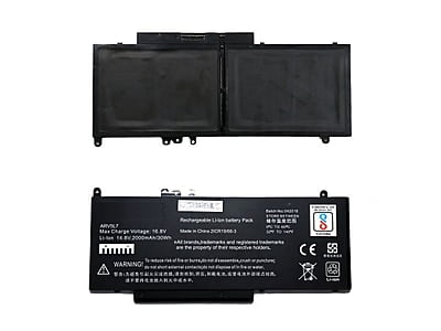 Lappy Power Laptop Battery For DELL E5450 , 7.4V 4 Cells 51Wh – Compatible