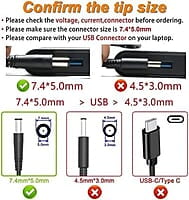 Laptop Adapter 130W 19.5V-6.7A  For HP (Pin Size 7.4*5.0mm) - Compatible