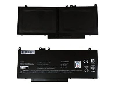 Laptop Battery For DELL 6MT4T / E5470, 7.6V 3 Cells 6000mAh – Compatible