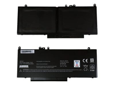 Laptop Battery For DELL 6MT4T / E5470, 7.6V 3 Cells 6000mAh – Compatible