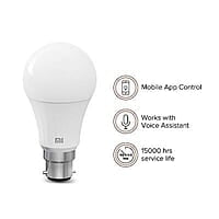 MI Smart LED Bulb with Adjustable Brightness, B22 Base Compatible with Amazon Alexa and Google Assistant (White)