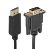 DisplayPort to VGA Adapter Converter Male to Male Gold-Plated Cord Cable For Monitor Projector Displays (1.5 Meter)