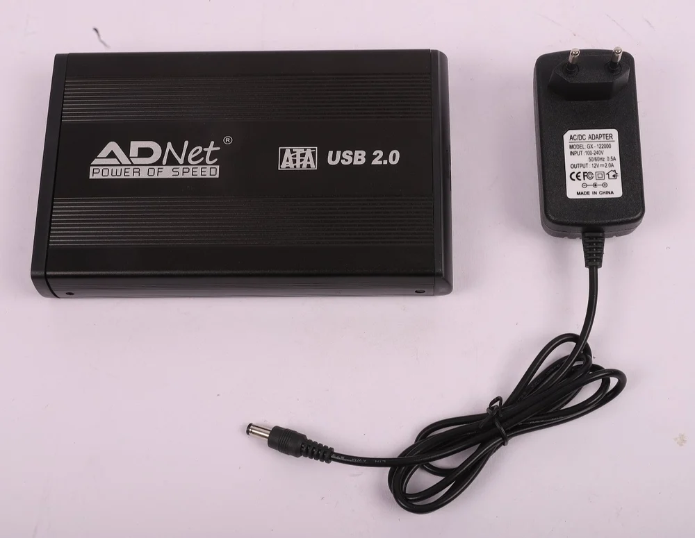 SATA to USB HDD Enclosure, HDD Casing, 3.5" Hard Disk Case, SATA to USB Cable 2.0 (AD-992)