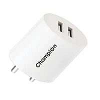 Champion 10.5 W 2.1 A Multiport Mobile Charger For Smartphone (White)