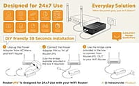 UPS Router Classic WiFi Router Up to 4 Hour Power Backup UPS