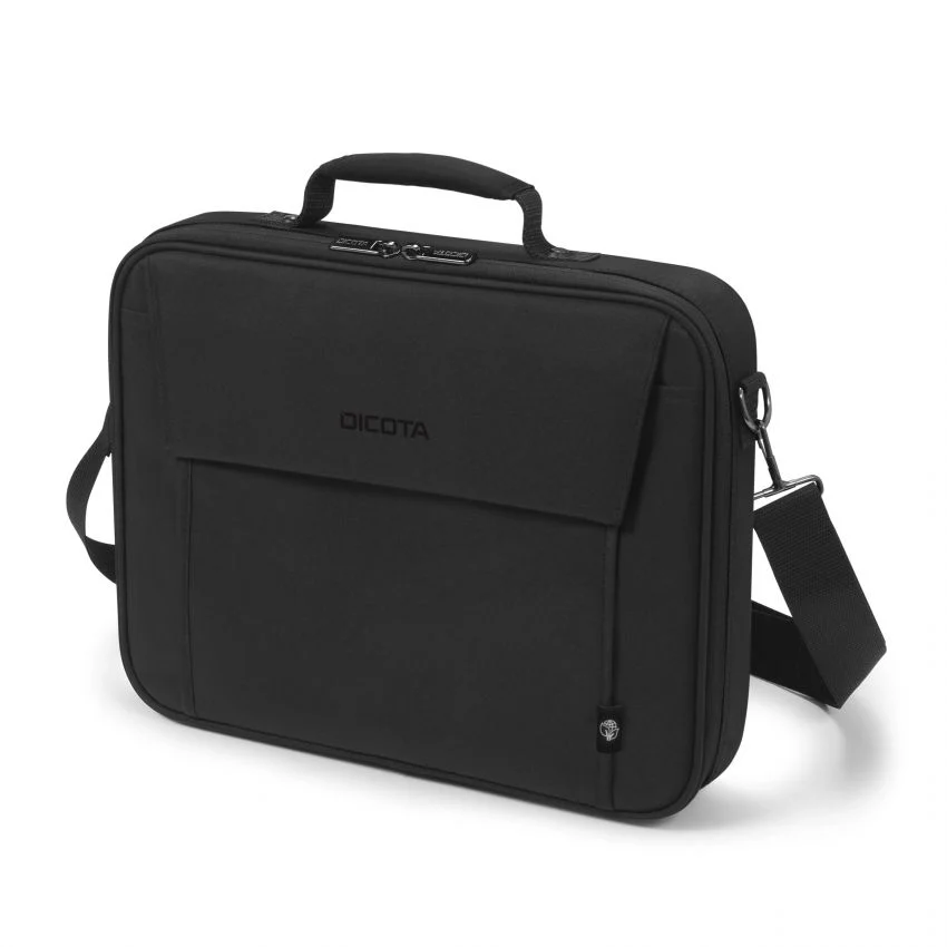 Dicota Eco Multi BASE Laptop Bag 14 - (39.62Cm) 15.6 Inches ,Versatile and Eco-Friendly Protection for Laptops (Black)