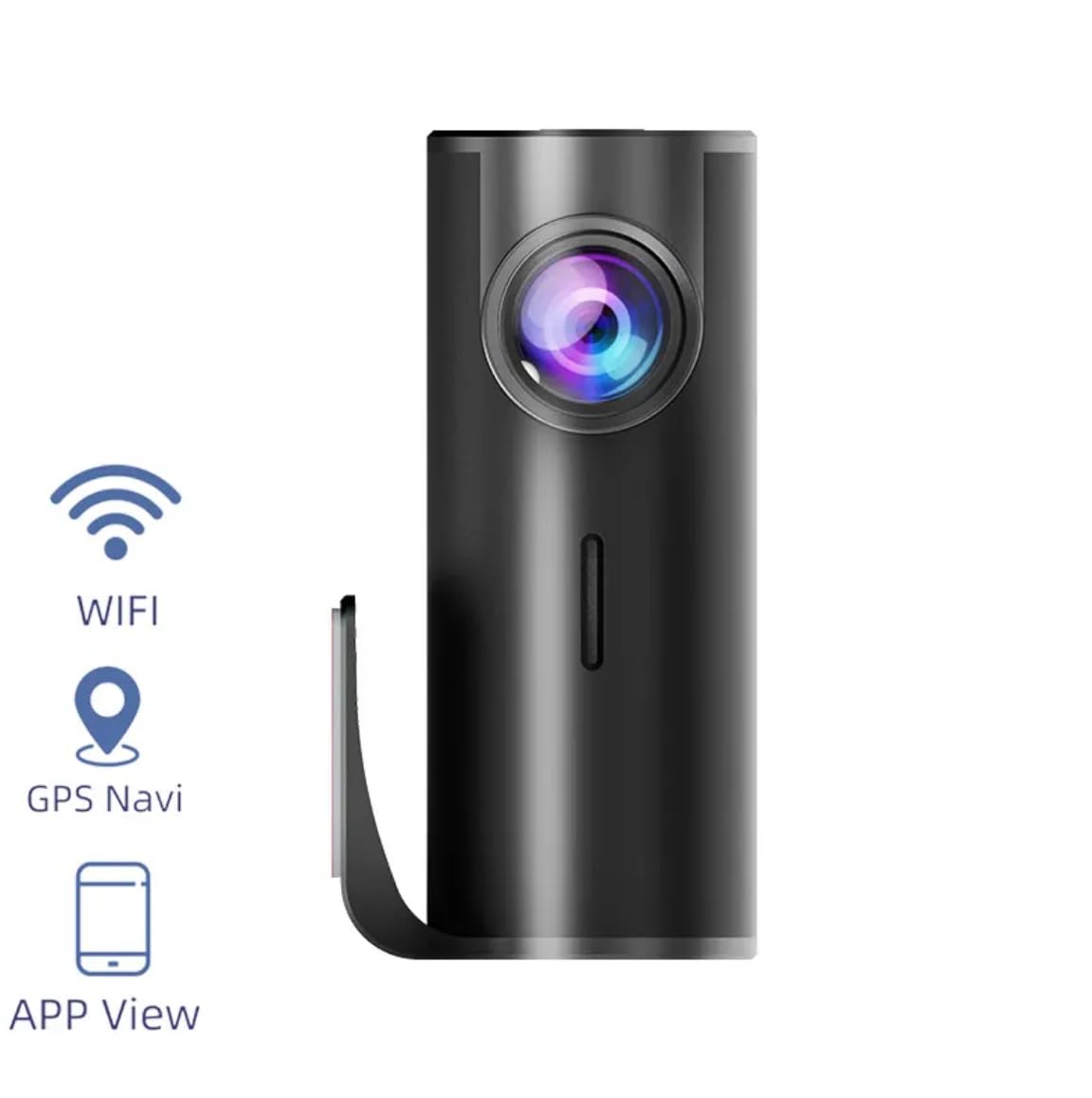 Dash Cam (SY-308 PRO) 2K WiFi , G-Sensor, GPS Support, Time-Lapse & Loop Recording, Motion Detection, Compact Car Camera