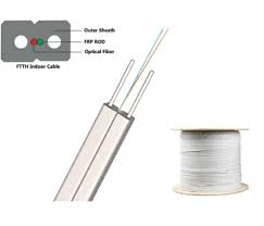 FTTH DROP CABLE GJXH-2B6A1-METTALIC 2F