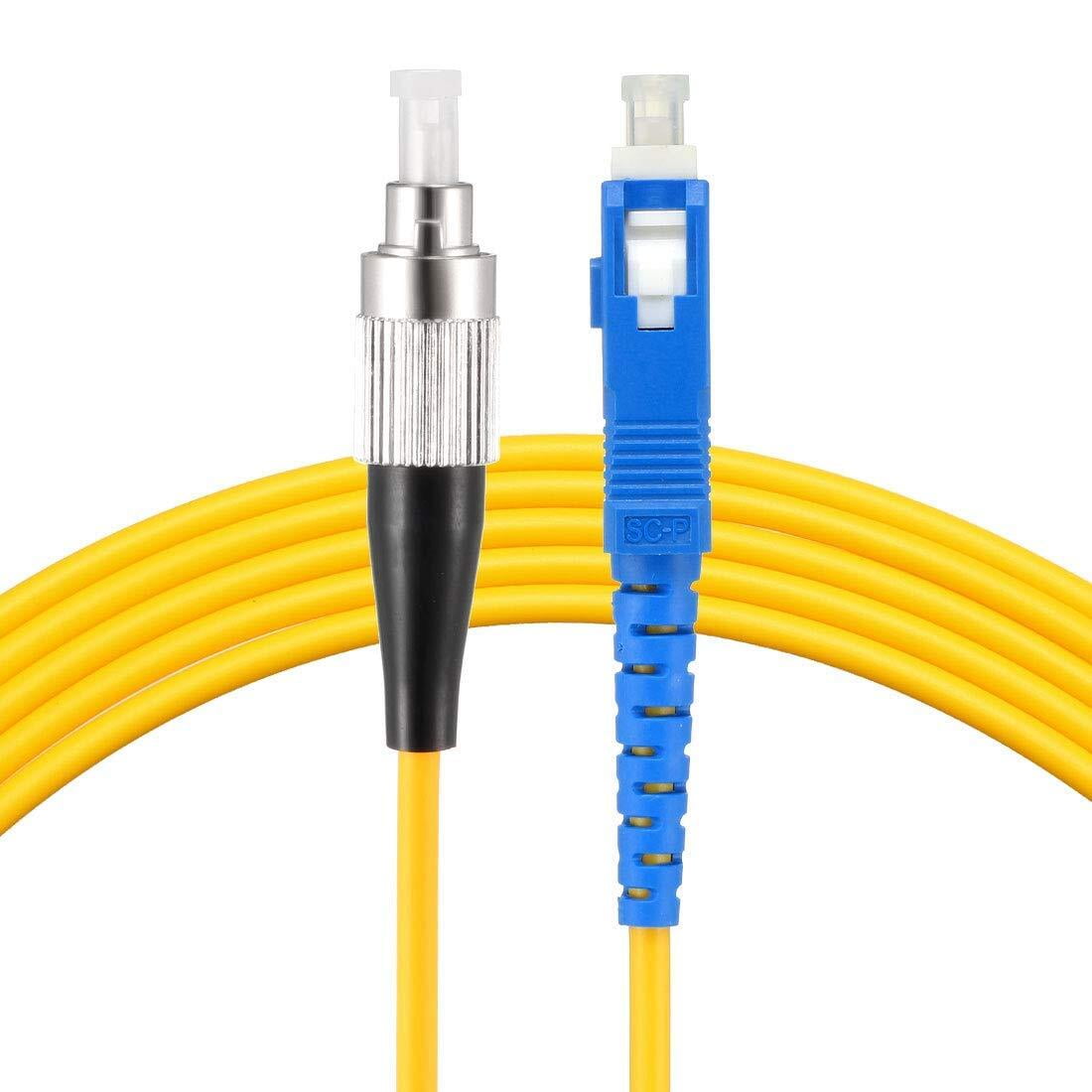 FC to SC Single Mode Simplex Fiber Optical Cable,Jumper Patch Cord for video transmission, multimedia applications (3m)