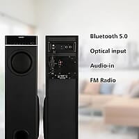 "Philips SPA9070 70W Wireless Bluetooth Tower Speaker with Optical Input and Microphone