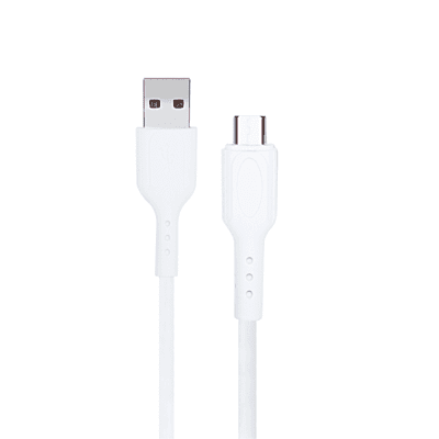 Champion Micro PVC 3 Amp 2mtr Data Cable White (Series-C)