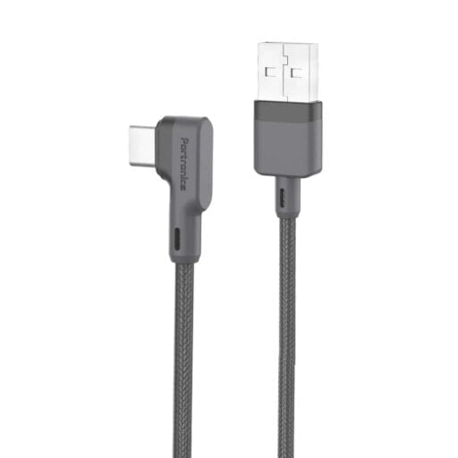 Portronics Konnect L POR-1081 Fast Charging 3A Type-C Cable 1.2M (Grey)