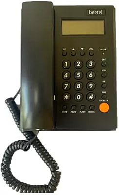 Beetel M500 Caller ID Landline Phone with Speaker Phone (Black)