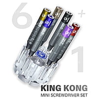 Mechanic Mini King Kong Anti-Slip Aluminum Alloy Precision Screwdriver Set for Mobile Phone Repair