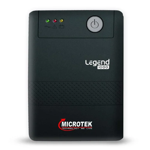 Microtek Computer Power Backup UPS Legend 1000VA for Home, Office and Shops, Black