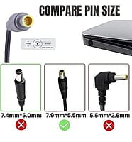 Laptop Adapter 90W IBM 20V - 4.5A For Lenovo (Pin Size 7.9*5.5mm with pin inside) – Compatible