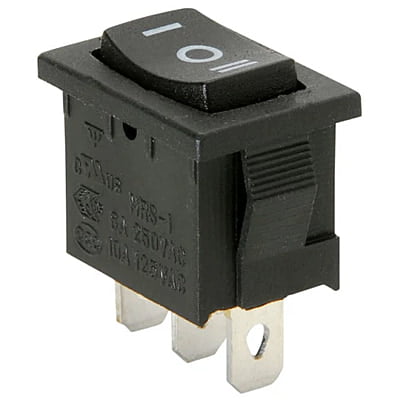 Rocker Switch 4A 3-Way ON-OFF-ON Panel Mount