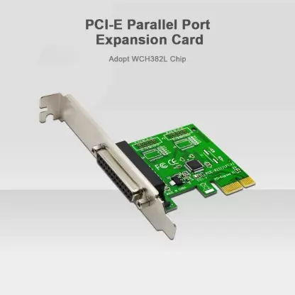 PCIe Parallel Port Expansion Card, PCI Express to DB25 LPT Converter Adapter Controller for Desktop with Low Bracket