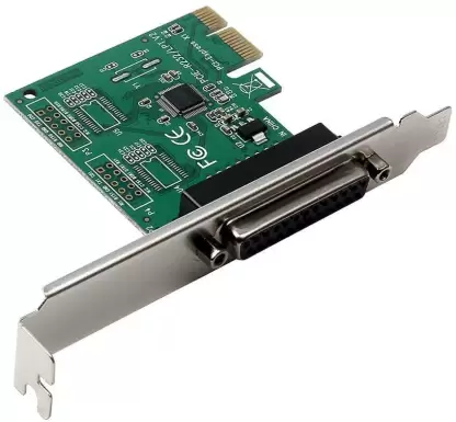 PCIe Parallel Port Expansion Card, PCI Express to DB25 LPT Converter Adapter Controller for Desktop with Low Bracket