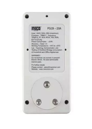 Meco PG09 - 20A POWERGUARD having Indian Plug - Socket and Backlight