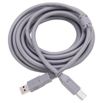 2.0 USB Printer Cable – High-Speed Premium Quality, Grey Color, Durable & Reliable