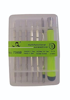 Stainless Steel 7395B Multifunctional Screwdriver Set, 6 Inch