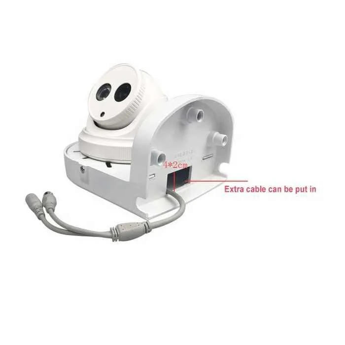 CCTV Dome and Bullet Camera Mount Bracket/Stand/Holder for Indoor/Outdoor Security Cameras (White)