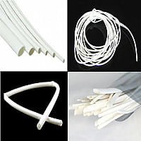 Heat Shrink Wrapping Tube 10mm Repair Mobile Phone Charger Cables, Head Set Wires, Electrical Cables (White)