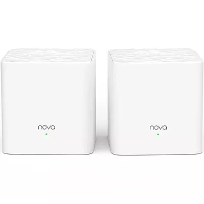 Tenda MW3 Whole Home Mesh WiFi System, Dual Band AC1200 Mbps Router Replacement for Smart Home (White, Pack of 2)