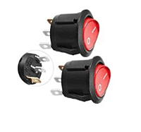 4 Pins 250V 12V UL Illuminated 30A Rocker Switch