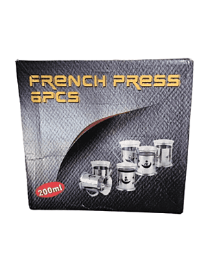 Hetai French Press Tea Set, Set Of 6 Glasses Mugs, Coffee Cups Tea Cups