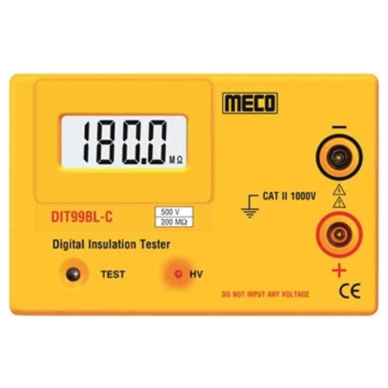 Meco Digital Insulation Tester with Battery Adapter