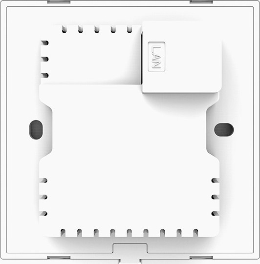 Tenda W12 AC1200 Wall Plate Access Point, Dual Band Gigabit PoE, 2*10/100/1000 BaseTX Port Interface, 2 Rooms Cover Range, White